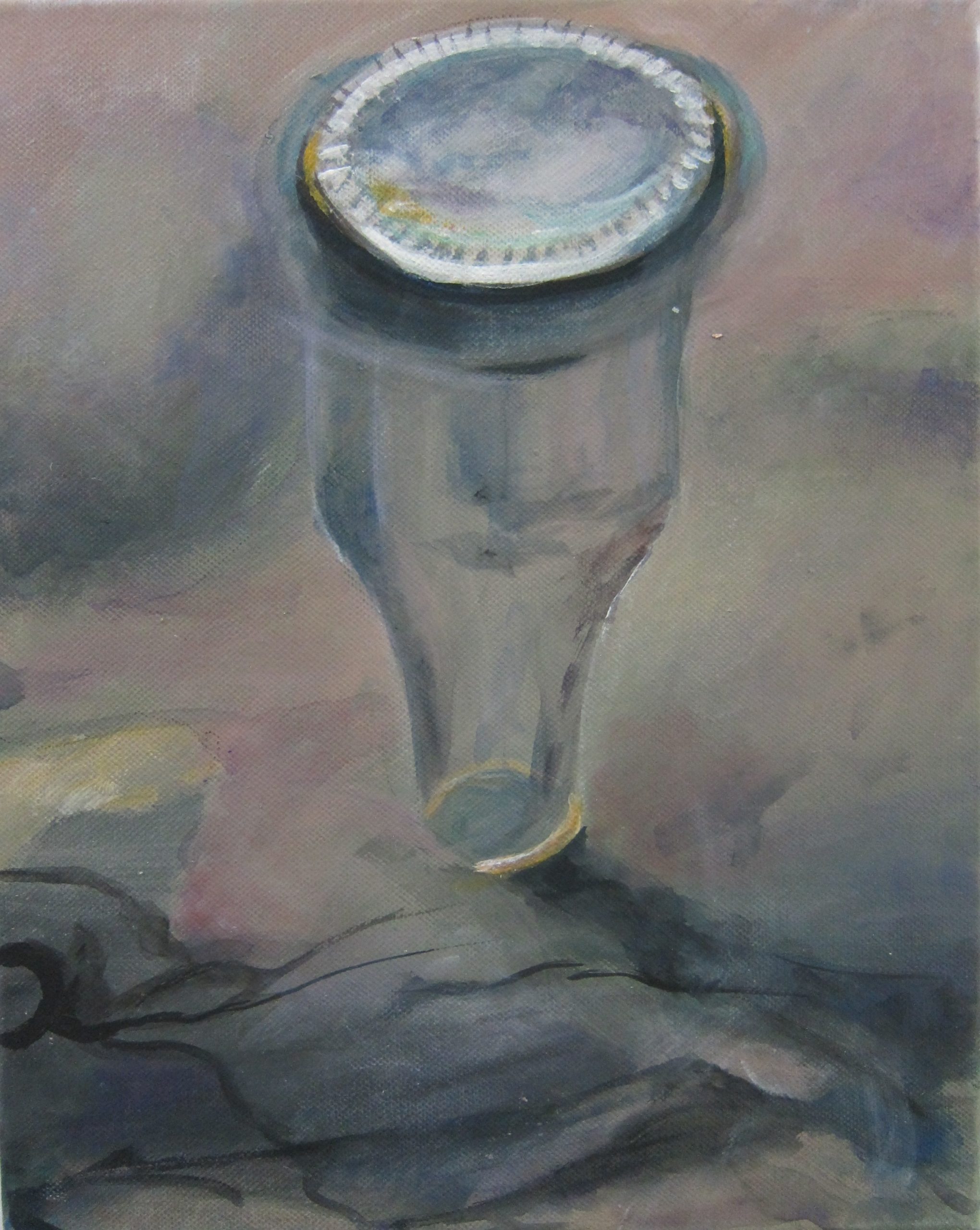 treibende Flasche
