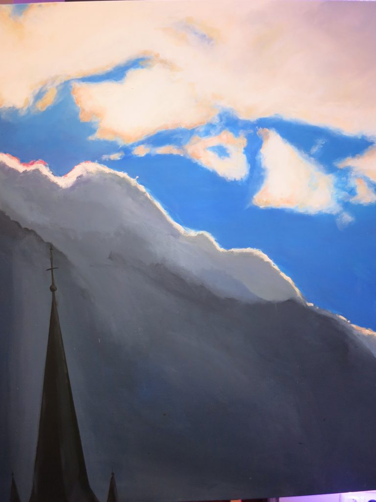 Gewitterwolke über dem Münster Version 1