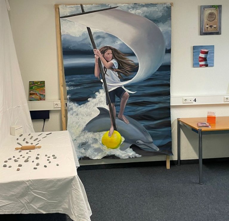 Ausstellungsansicht mit Fortuna