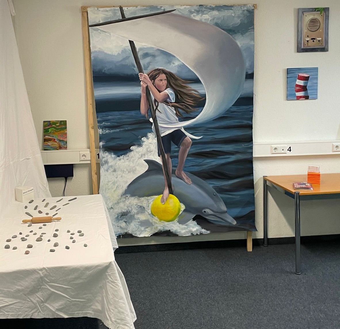 Ausstellungsansicht mit Fortuna