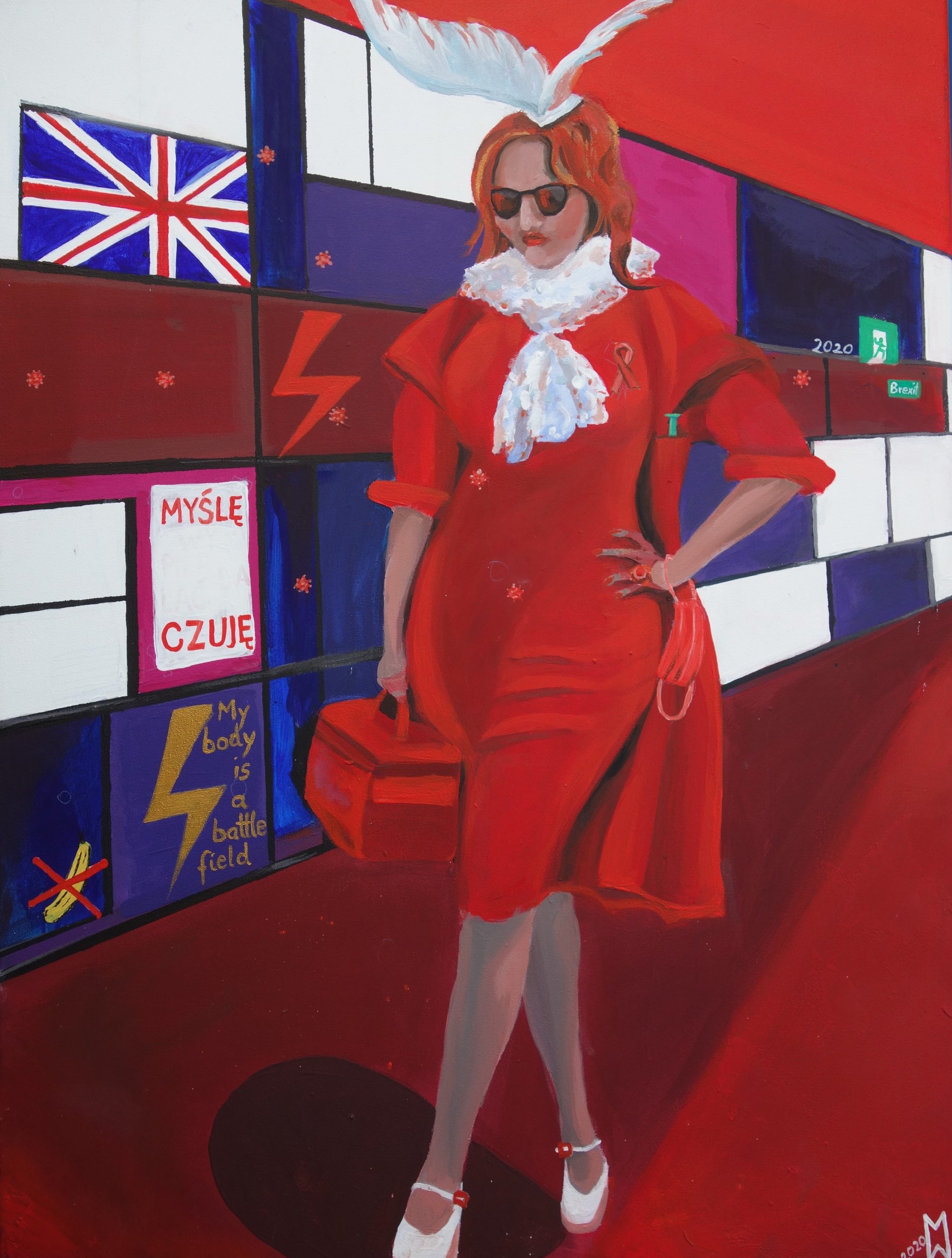 Lady in red